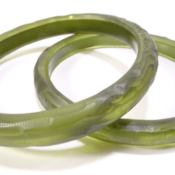 Pono  by Joan Goodman  Granite Elliptical Round Carved bangle Bracelet  NWOT 190 - Picture 15 of 16